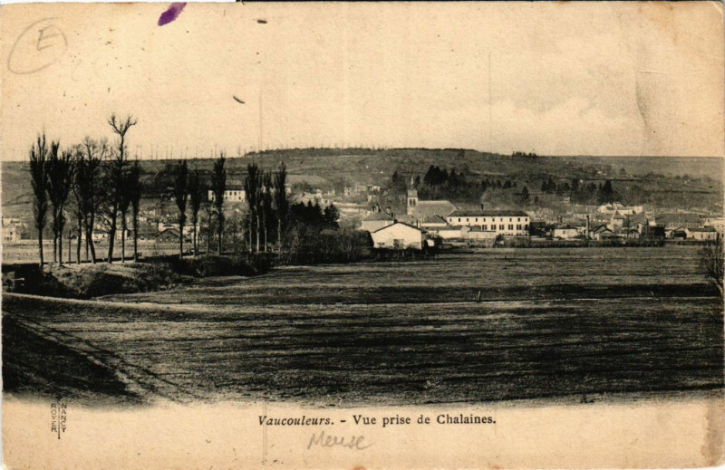 Carte postale ancienne Vaucouleurs - Vue prise de Chalaines à Vaucouleurs