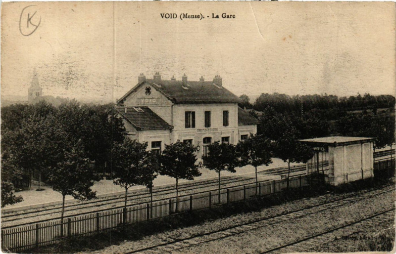 Carte postale ancienne Void (Meuse) - La Gare