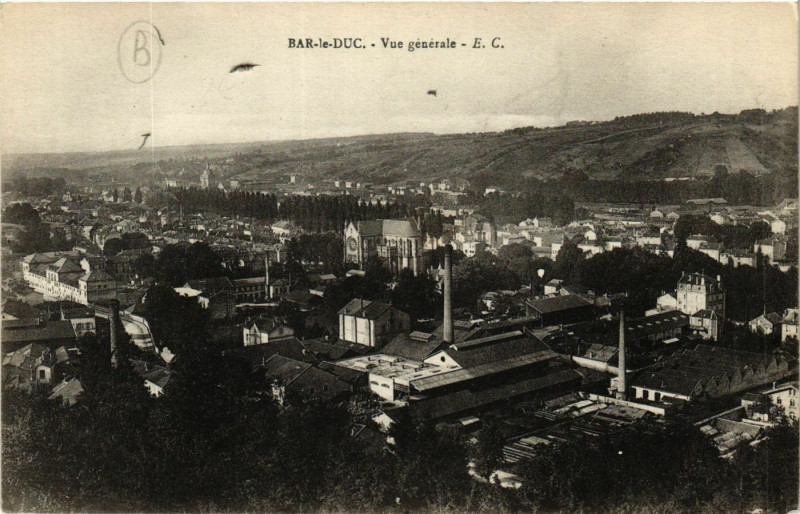 Carte postale ancienne Bar-le-Duc - Vue générale à Bar-le-Duc