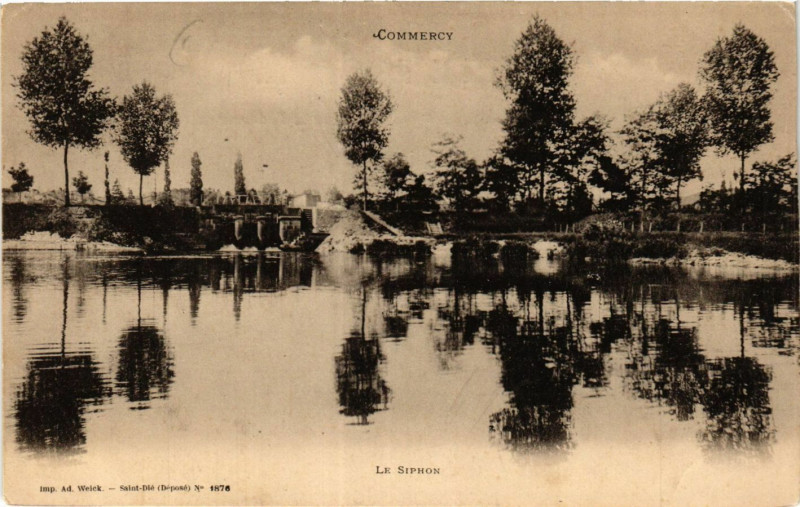 Carte postale ancienne Commercy - Le Siphon à Commercy