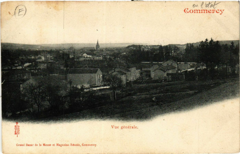 Carte postale ancienne Commercy - Vue générale à Commercy