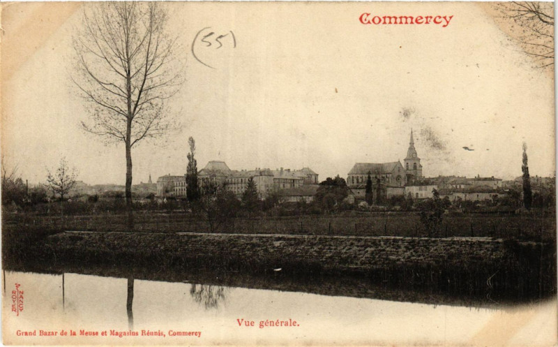 Carte postale ancienne Commercy - Vue générale à Commercy