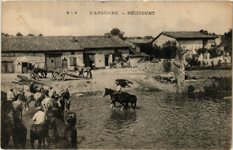 Carte postale ancienne L'Argonne - Récicourt à Récicourt