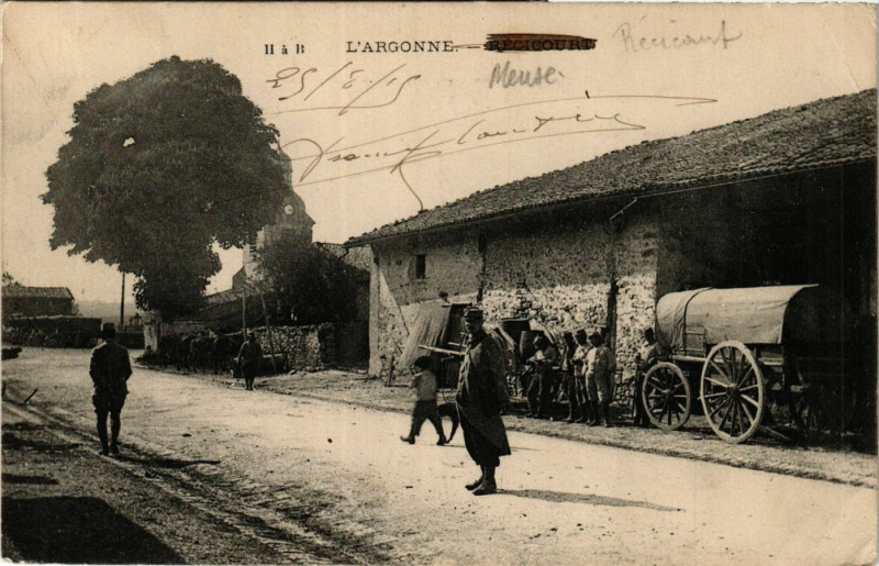 Carte postale ancienne L'Argonne - Récicourt à Récicourt