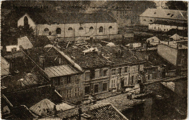 Carte postale ancienne La Guerre 1914-18 - Verdun - Vue générale à Verdun