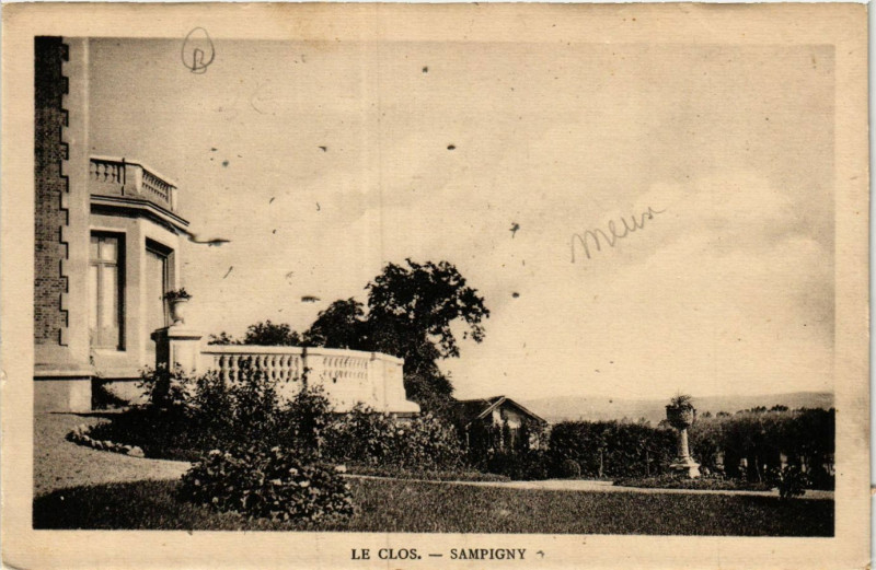 Carte postale ancienne Le Clos - Sampigny à Sampigny