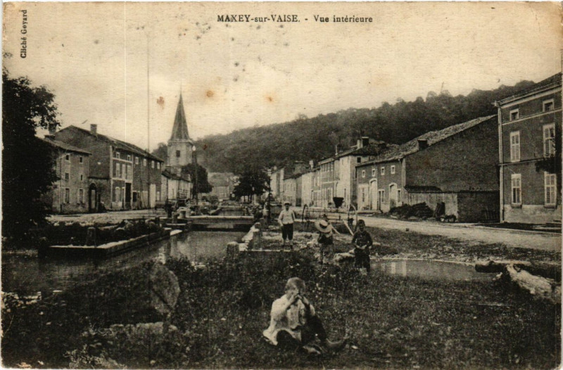 Carte postale ancienne Maxey-sur-Vaise - Vue intérieure à Maxey-sur-Vaise