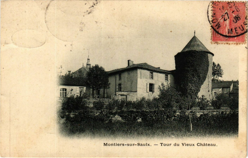 Carte postale ancienne Montiers-sur-Saulx - Tour du Vieux Cháteau à Montiers-sur-Saulx