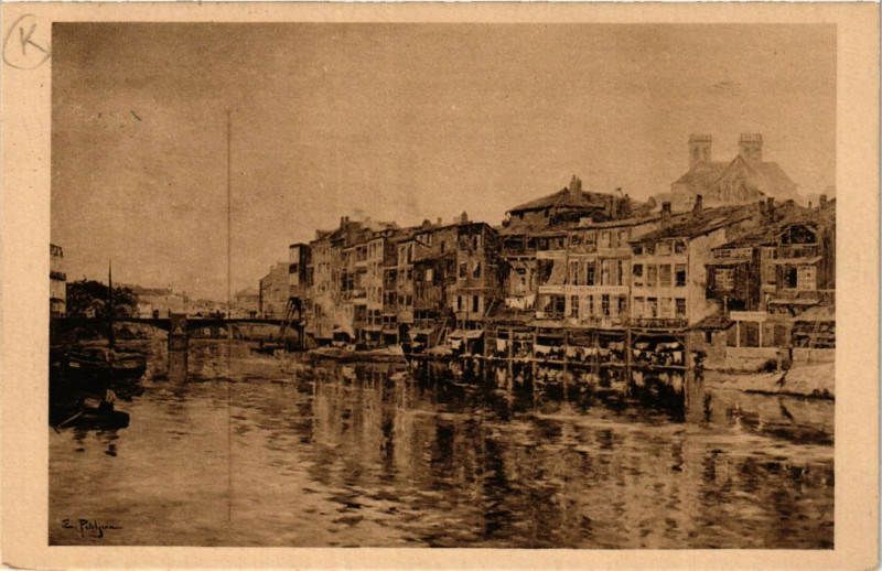 Carte postale ancienne Musée de Nancy - La Meuse a Verdun à Verdun