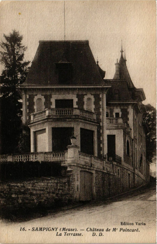 Carte postale ancienne Sampigny -  Le Clos - Propriété de M. Poincaré à Sampigny