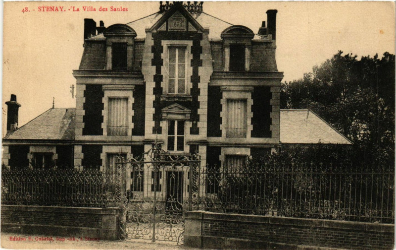 Carte postale ancienne Stenay - La Villa des Sanles à Stenay