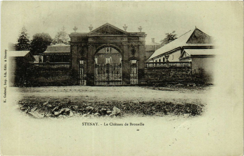 Carte postale ancienne Stenay - Le Cháteau de Bronelle à Stenay