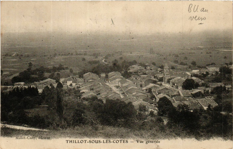 Carte postale ancienne Thillot-sous-les-Cotes - Vue générale à Thillot