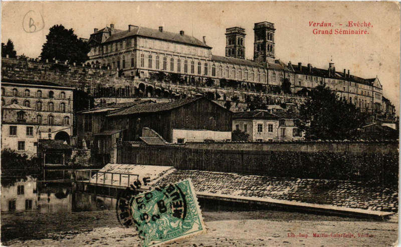 Carte postale ancienne Verdun - Evéché - Grand Séminaire à Verdun
