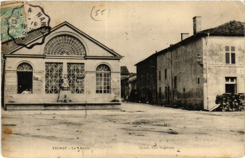 Carte postale ancienne Vignot - Le Lavoir à Vignot