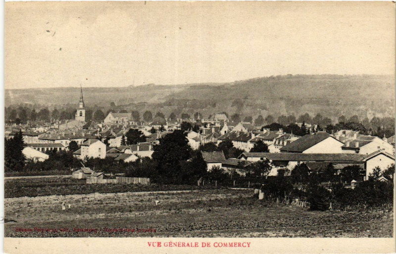 Carte postale ancienne Vue Générale de Commercy à Commercy