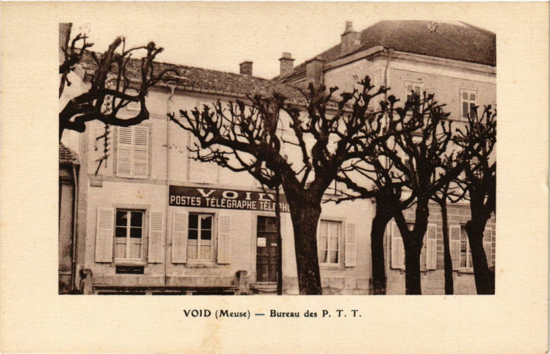 Carte postale ancienne Void - Bureau des P.T.T. à Bure