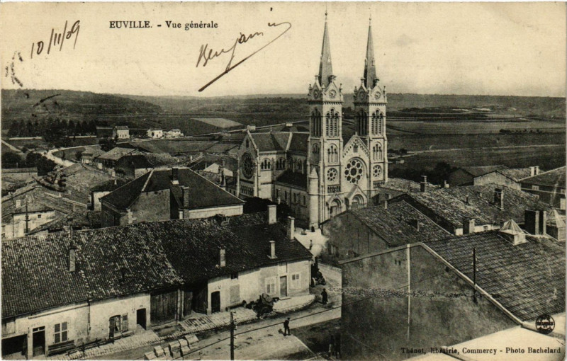 Carte postale ancienne Euville - Vue generale à Euville