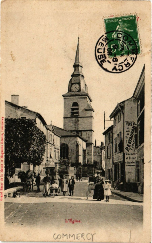 Carte postale ancienne Commercy L'Eglise à Commercy