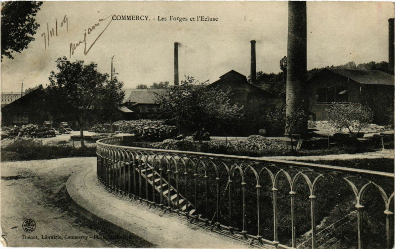 Carte postale ancienne Commercy - Les Forges et l'Ecuse à Commercy