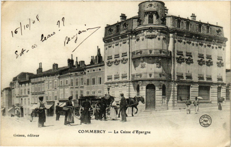 Carte postale ancienne Commercy - La Caisse d'Epargne à Commercy