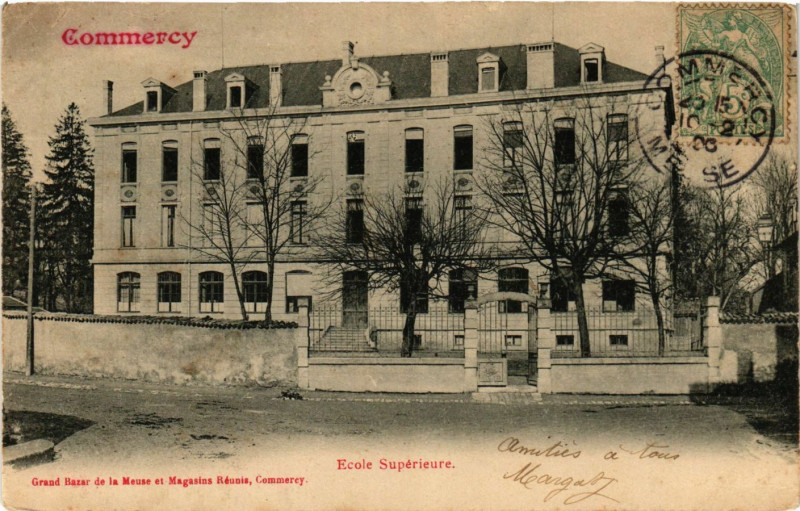 Carte postale ancienne Commercy - Ecole Superieure à Commercy