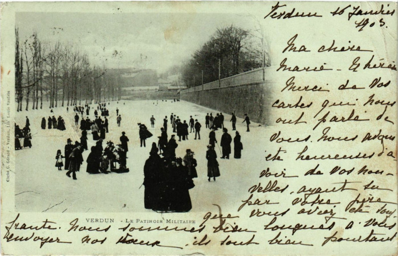 Carte postale ancienne Verdun - Le Pationir Militaire à Verdun