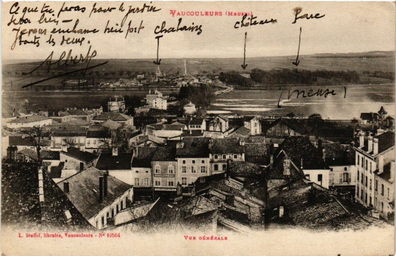 Carte postale ancienne Vaucouleurs - Vue generale à Vaucouleurs