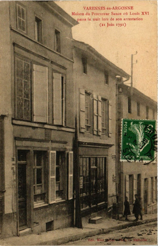 Carte postale ancienne Varennes - Maison du Procureur Sauce
