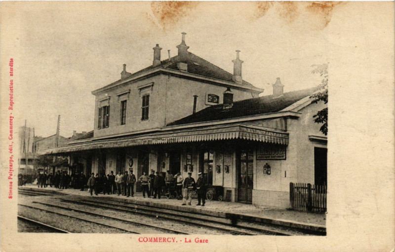 Carte postale ancienne Commercy - La Gare à Commercy