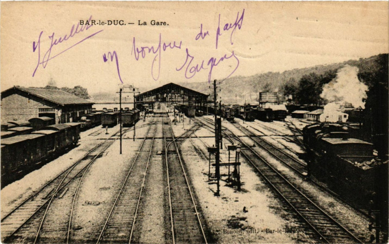 Carte postale ancienne Bar-le-Duc - La Gare à Bar-le-Duc