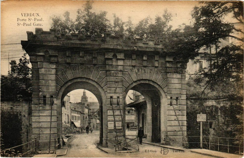 Carte postale ancienne Verdun - Porte Saint-Paul à Verdun