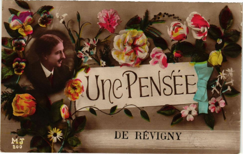 Carte postale ancienne Une pensée de Revigny