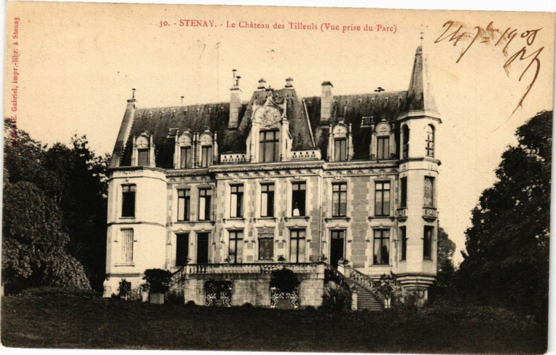 Carte postale ancienne Stenay - Le Chateau des Tilleuls à Stenay