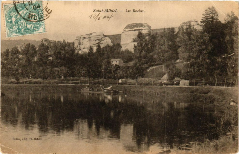 Carte postale ancienne Saint-Mihiel - Les Roches à Saint-Mihiel