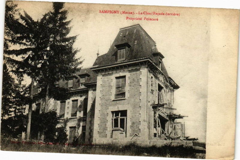 Carte postale ancienne Sampigny - Le Clos - Propiéré Poincaré à Sampigny