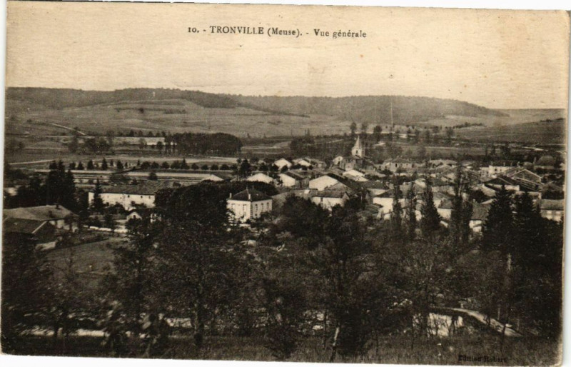 Carte postale ancienne Tronville - Vue générale