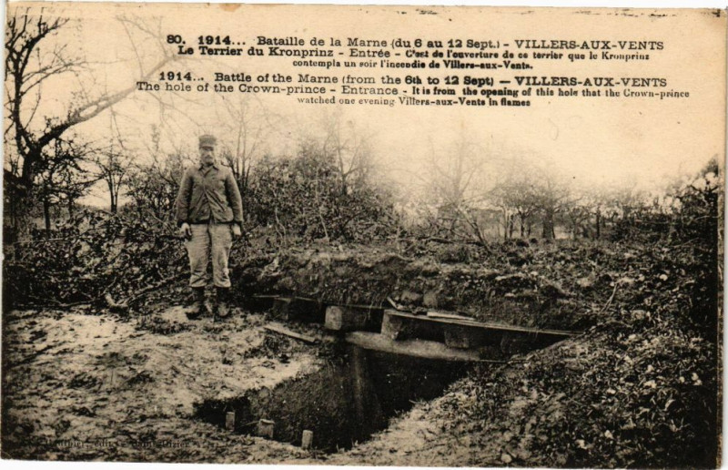 Carte postale ancienne Viellers-aux-Vents - Bataille de la Marne