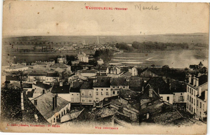 Carte postale ancienne Vaucouleurs - Vue générale à Vaucouleurs