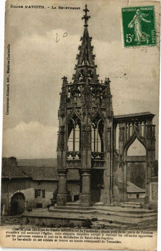 Carte postale ancienne Eglise d'Avioth - La Recevresse à Avioth