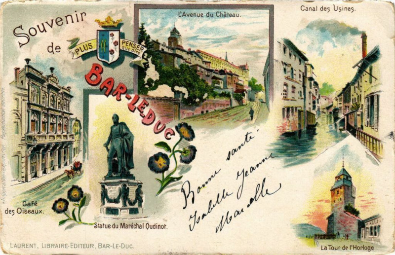 Carte postale ancienne Souvenir de Bar le Duc à Bar-le-Duc