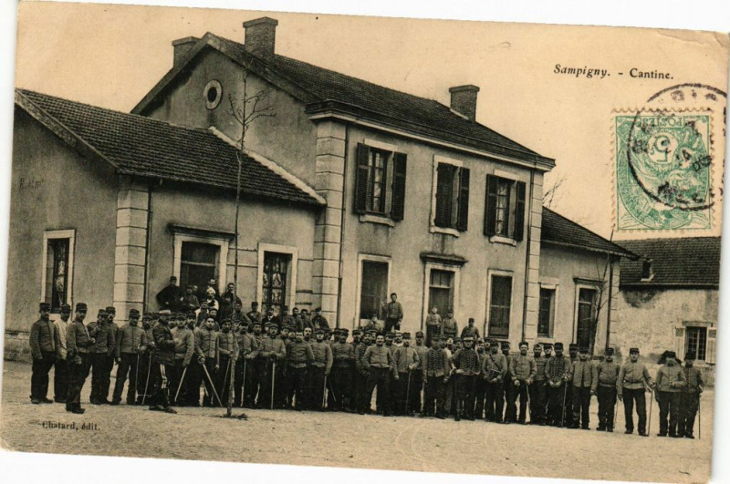 Carte postale ancienne Sampigny-Cantine à Sampigny