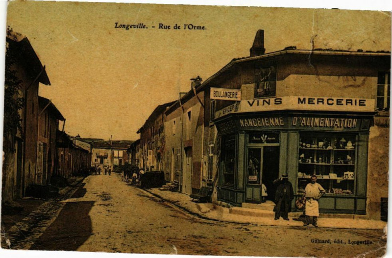 Carte postale ancienne Longeville-Rue de l'Orme à Geville