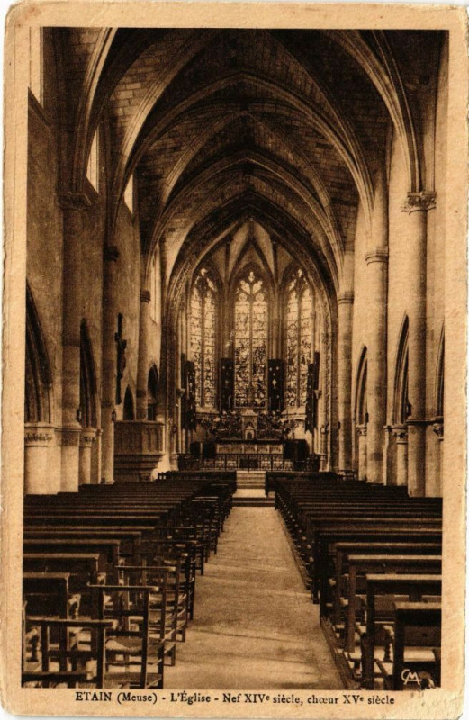 Carte postale ancienne Etain-L'Eglise à Étain