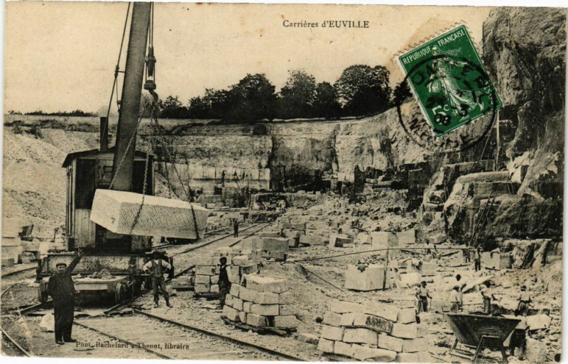 Carte postale ancienne Carriéres d'Euville à Euville