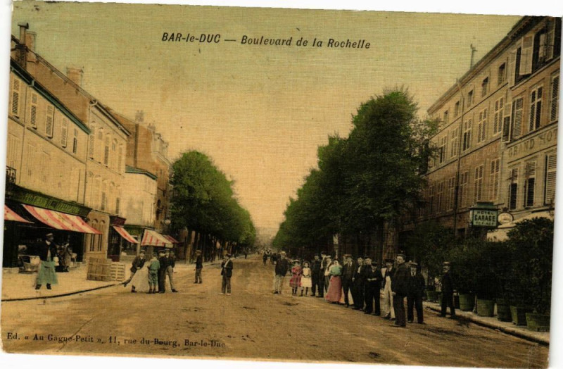 Carte postale ancienne Bar le Duc-Boulevard de la Rochelle à Bar-le-Duc