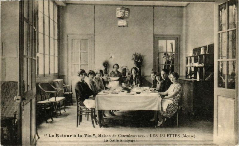 Carte postale ancienne 'Le Retour á la Vie'-Maison de Convalescence-Les Islettes aux Islettes