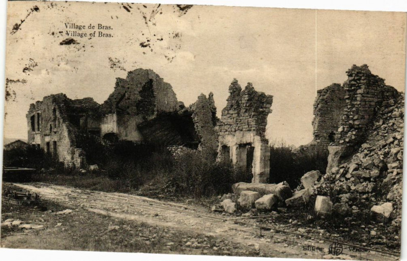Carte postale ancienne Village de Bras