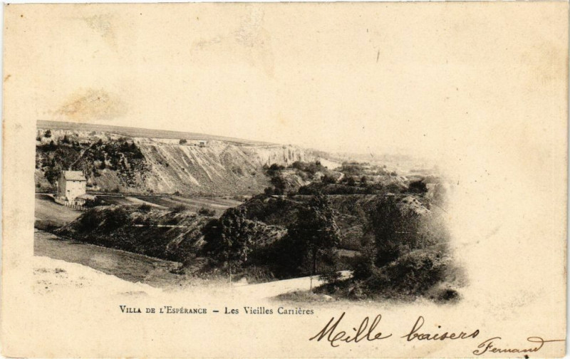 Carte postale ancienne Villa de l'Espérance-Les Vieilles Carriéres