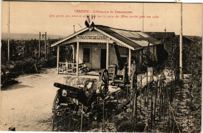Carte postale ancienne Verdun-L'Ossuaire de Douaumont à Verdun